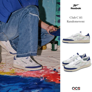 Reebok 休閒鞋 Club C 85 男 Randomevent 聯名 藍白 經典 [ACS] 100210109