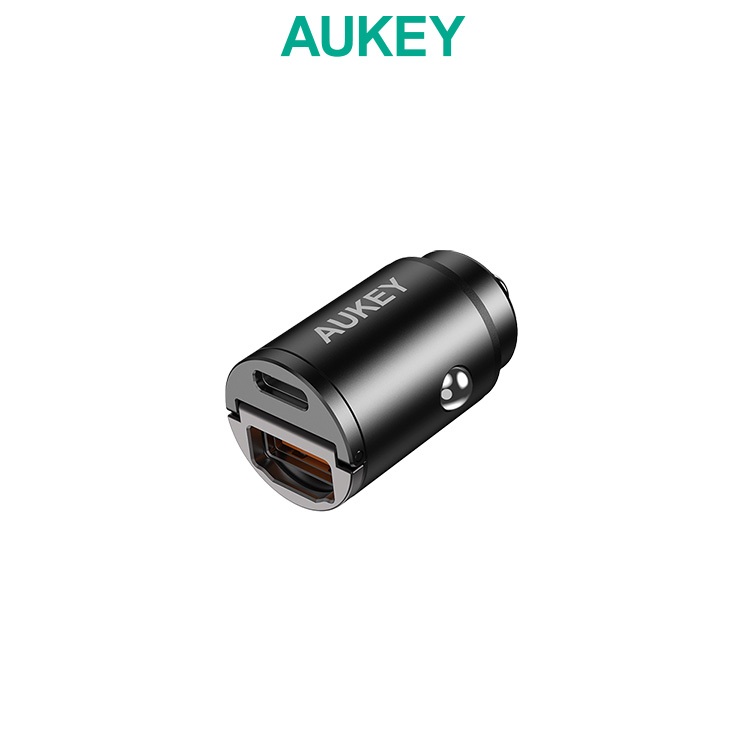 AUKEY 迷你雙孔PD快充車用充電器/點菸器(CC-A3)丨完美隱形 安心充電