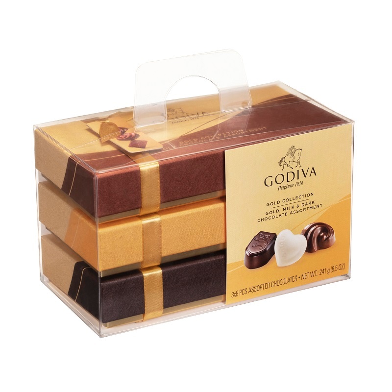 機上代購 限定款 GODIVA 金裝巧克力禮盒 3 X 8顆