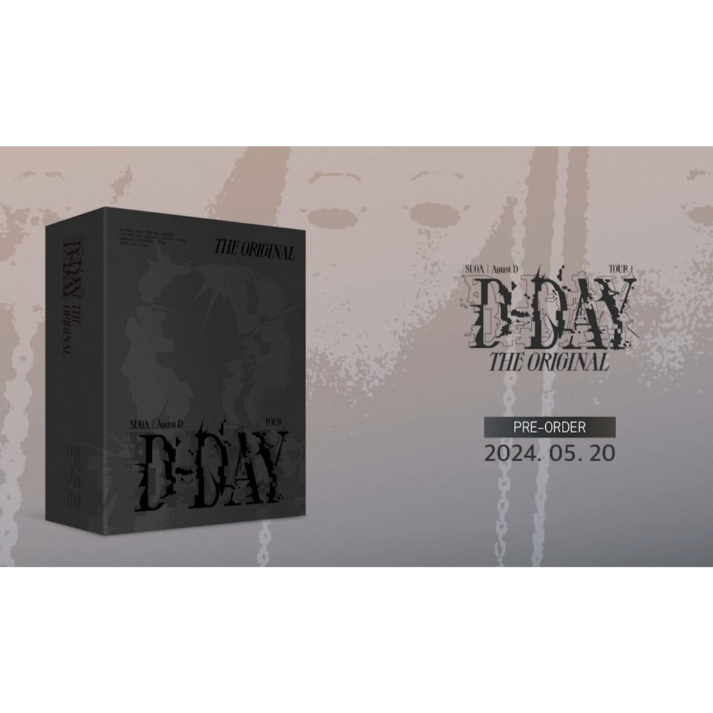 BTS 💜 SUGA Agust D TOUR D-DAY The Original 演唱會 DVD 數位版 防彈少年團