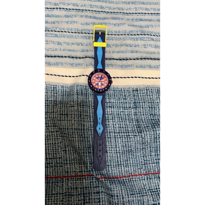 Swatch 兒童錶品牌FlikFlak 瑞士錶 兒童防水手錶 9.8新
