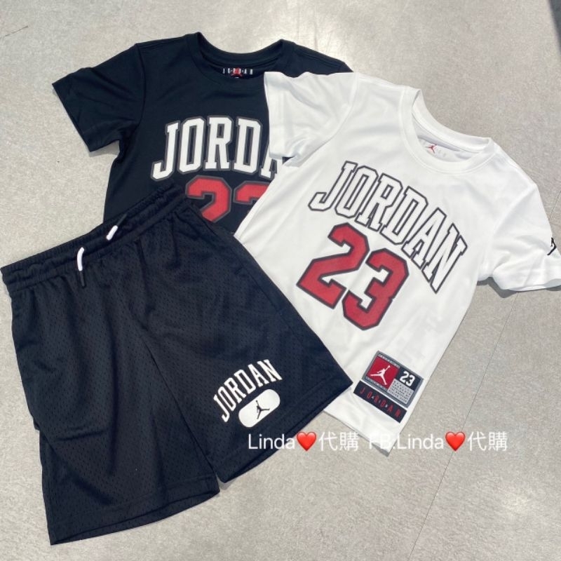 Linda❤️代購 Nike Jordan 23 Logo 排汗 Drifit 短袖 上衣 T恤 運動上衣 黑色 白