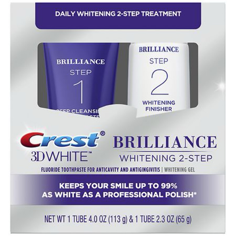 【現貨24H內出貨】美國 Crest 3D White 雙管牙膏組 深層潔淨 淨白拋光 潔牙 美白 牙膏