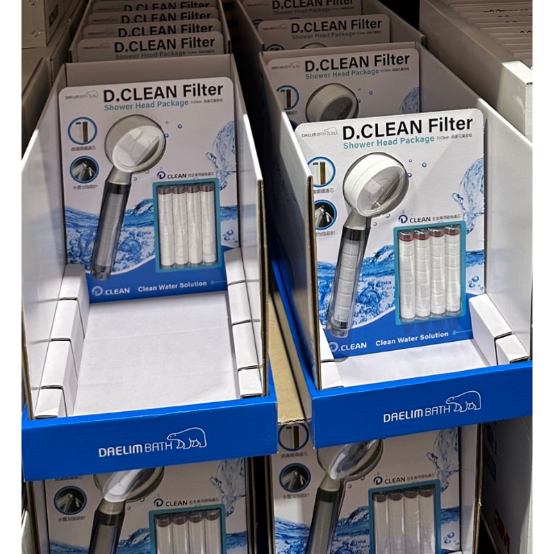 「Costco代購」D.Clean filter Daelim Bath 過濾花灑套組 蓮蓬頭+四組濾芯 附發票