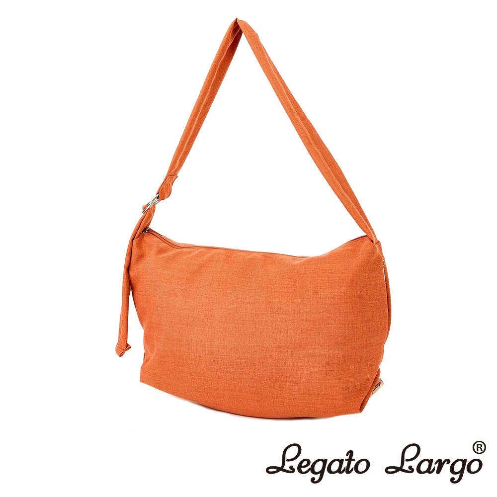 Legato Largo 半月形 亞麻款 可水洗單肩斜背包 Regular size (LG-F3112)