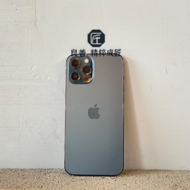 《良匠通訊》 APPLE iPhone 12 PRO MAX 512G 藍無盒 (二手，機況不錯 6.7吋)