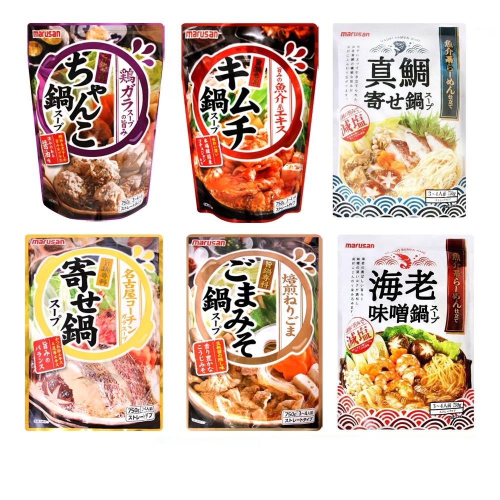 【蝦皮特選】日本 丸三 風味火鍋湯底 六種口味(750ml)