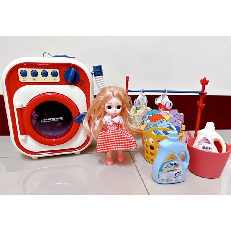 玩具洗衣機🫧二手玩具🧸仿真電動迷你滾筒洗衣機👗