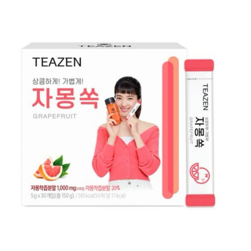 【美食館】韓國 TEAZEN 葡萄柚風味康普茶（效期2024.08.21）