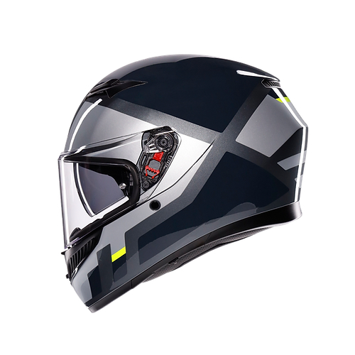 AGV K3 Shade Grey / Yellow Flou 灰黃 灰銀 全罩式安全帽 內墨鏡 全罩 全罩安全帽