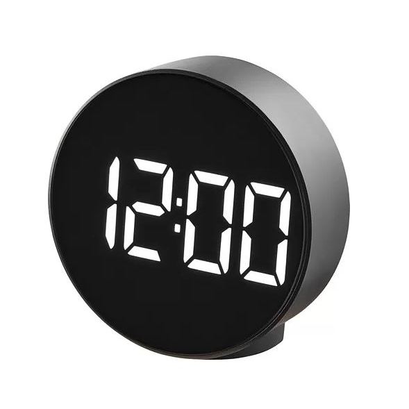 【IKEA代購】PLUGGET 鬧鐘, 黑色, 11 公分