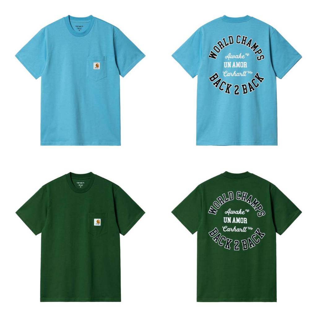 <日青> 全新 Carhartt Wip X Awake NY 聯名 Pocket t-shirt 短袖口袋T恤