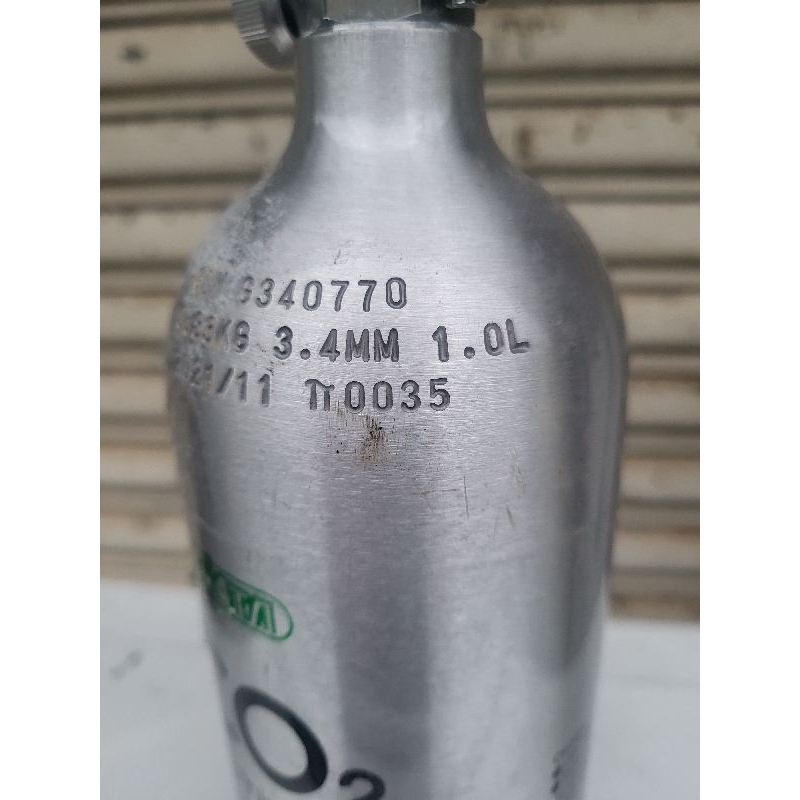宗洋水族二氧化碳高壓鋁瓶 二手 一公升
