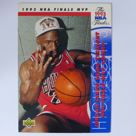~Michael Jordan/麥可·喬丹~MJ黑耶穌/空中飛人/名人堂 1993年UD MVP.NBA籃球卡