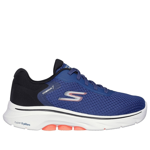 【SKECHERS】Go Walk 7-The Construct 男 藍 健走 運動鞋 216636NVBK