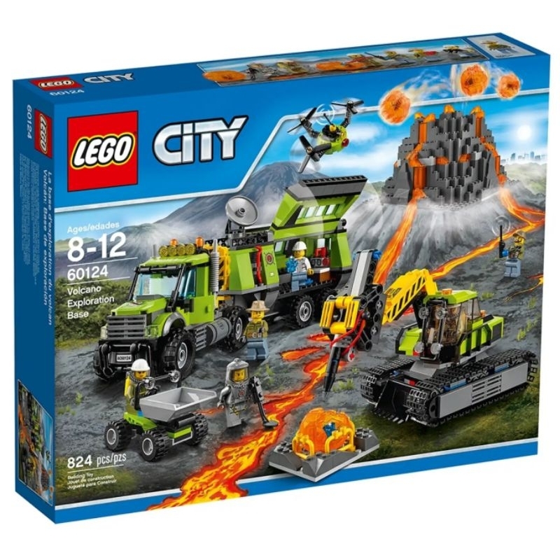 【ToyDreams】LEGO City城市 60124 火山探勘基地 Volcano Exploration Base