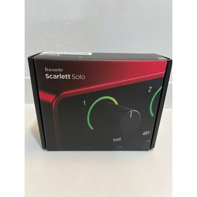 全新-三年保固 第四代 Focusrite Scarlett Solo 4th Gen 錄音介面