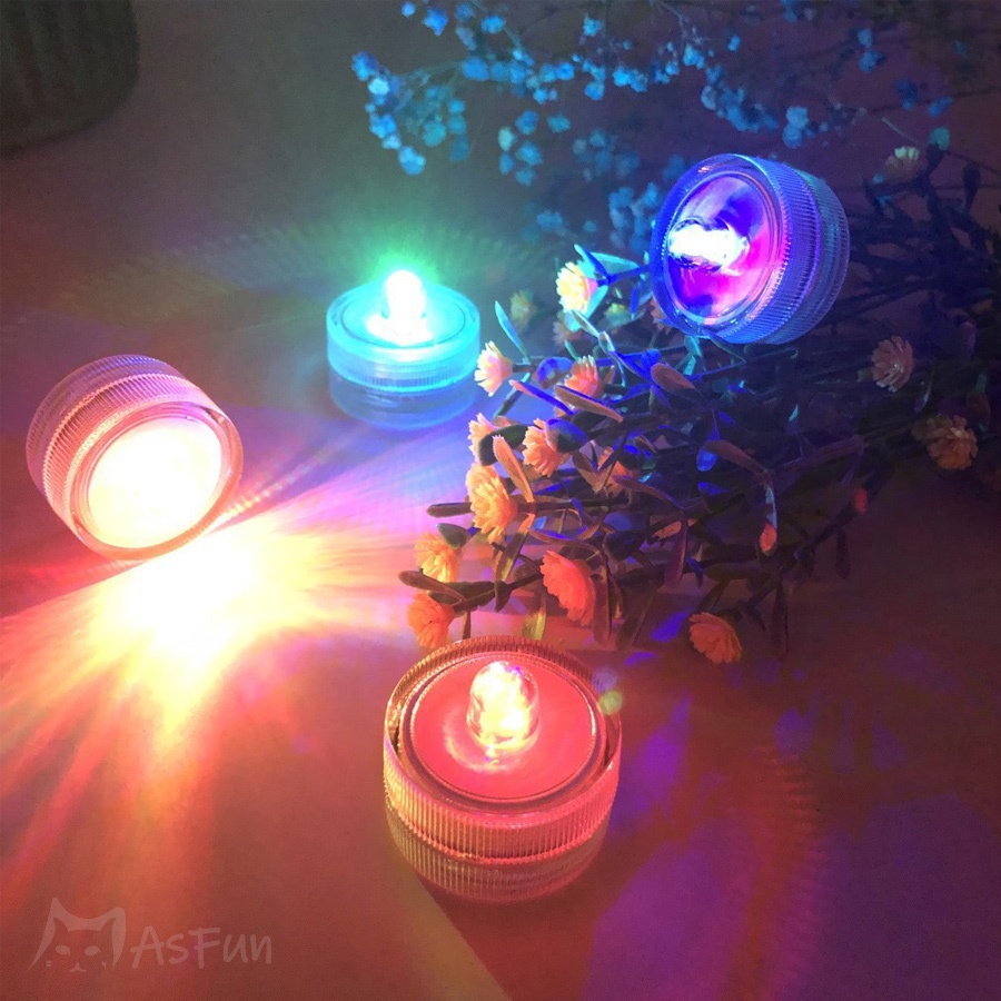 《AsFun》防水蠟燭燈 LED電子蠟燭 仿真蠟燭 節慶佈置 魚缸裝飾 水族裝飾 氣氛燈 母親節 情人節 排字蠟燭 生日