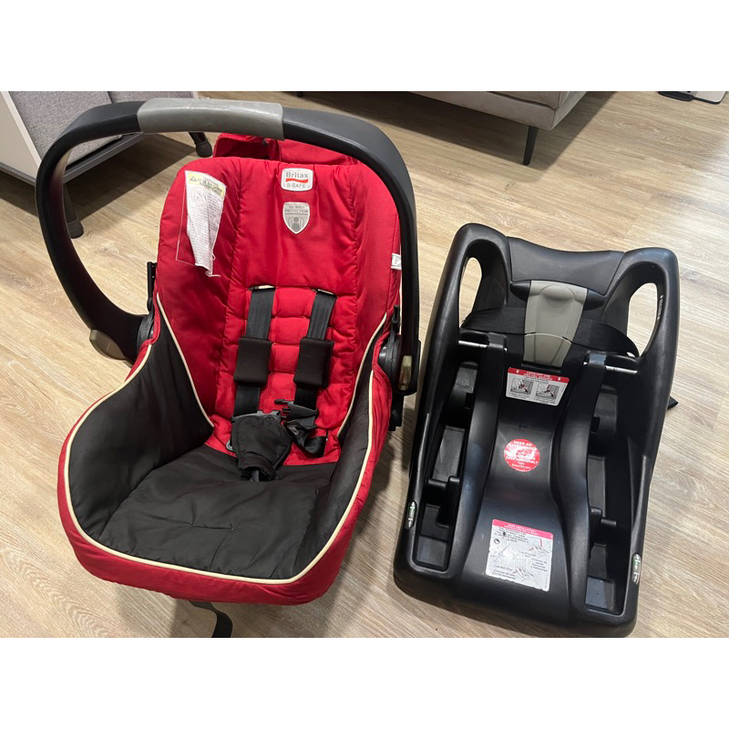 二手 英國 Britax B-Safe 嬰兒汽車安全座椅 0-1歲半 提籃 ISOFIX/安全帶兩用底座
