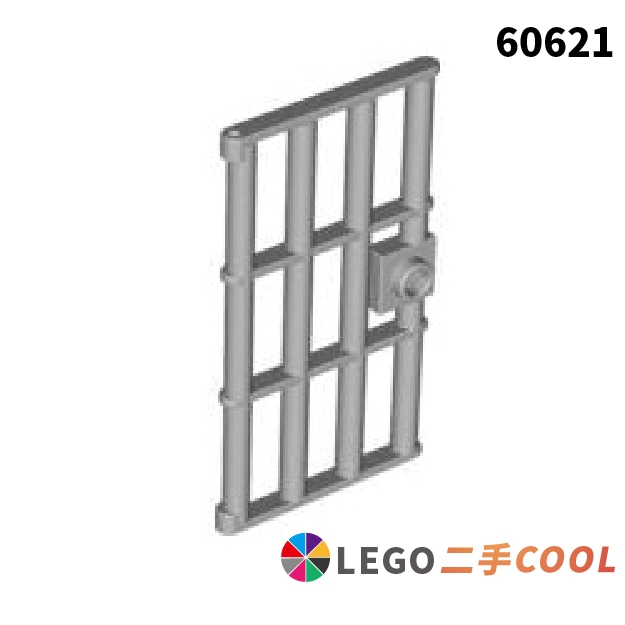 【COOLPON】正版樂高 LEGO【二手】Door 1x4x6 門片 柵欄 牢房門 60621 4610149 淺灰