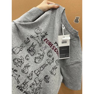 【董小姐】100%純棉短袖 可愛印花上衣 寬鬆顯瘦上衣 女生上衣 無性別穿搭 圓領上衣 學生版上衣 oversizeT恤