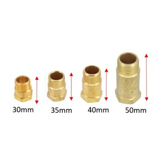 【匠心獨具】4分銅內外牙30 35 40 50mm 水龍頭 銅二通 牆壁內外銅管接頭 卜申 銅直通 加長轉接頭