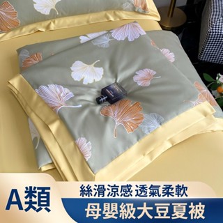 Rany被業A類水洗天絲大豆夏被 可機洗 防蟎素色涼被 冷氣被 涼感被 涼被空調被 薄被 水洗被 棉被 被子 四季被棉被