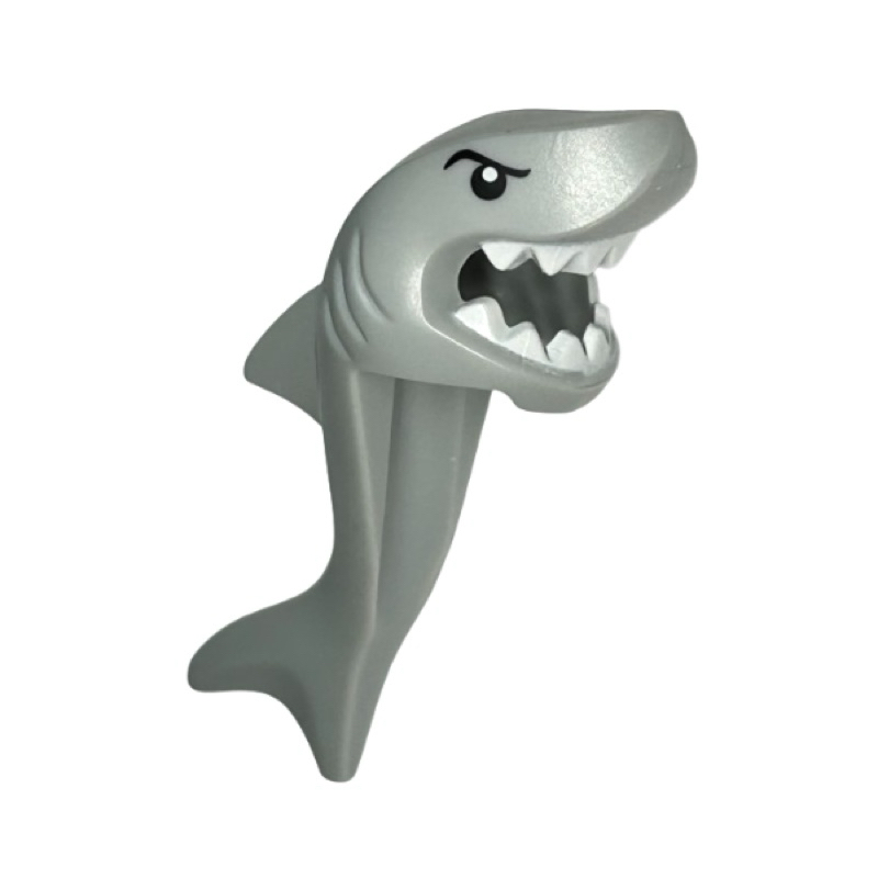 LEGO 樂高 76420 淺灰色 鯊魚 頭套 全新品, 鯊魚人 配件 動物 帽套