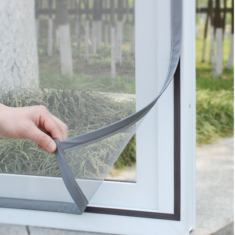 磁吸紗窗網自裝窗戶防蚊窗紗網沙窗網家用自粘式簡易魔術貼窗門簾