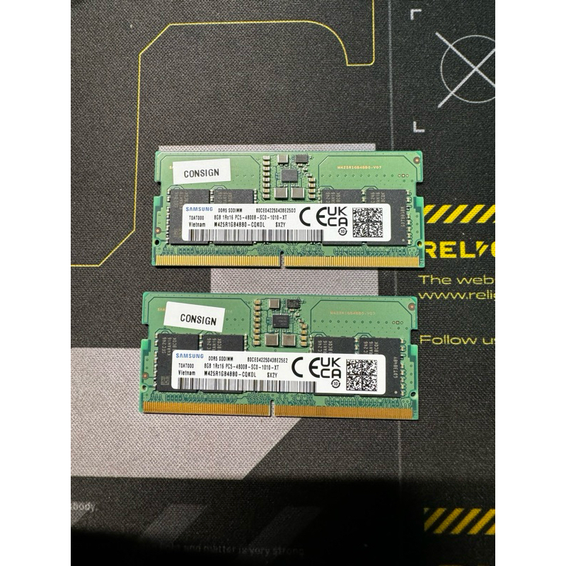 Samsung三星 DDR5 16g 4800筆電記憶體（8g*2)