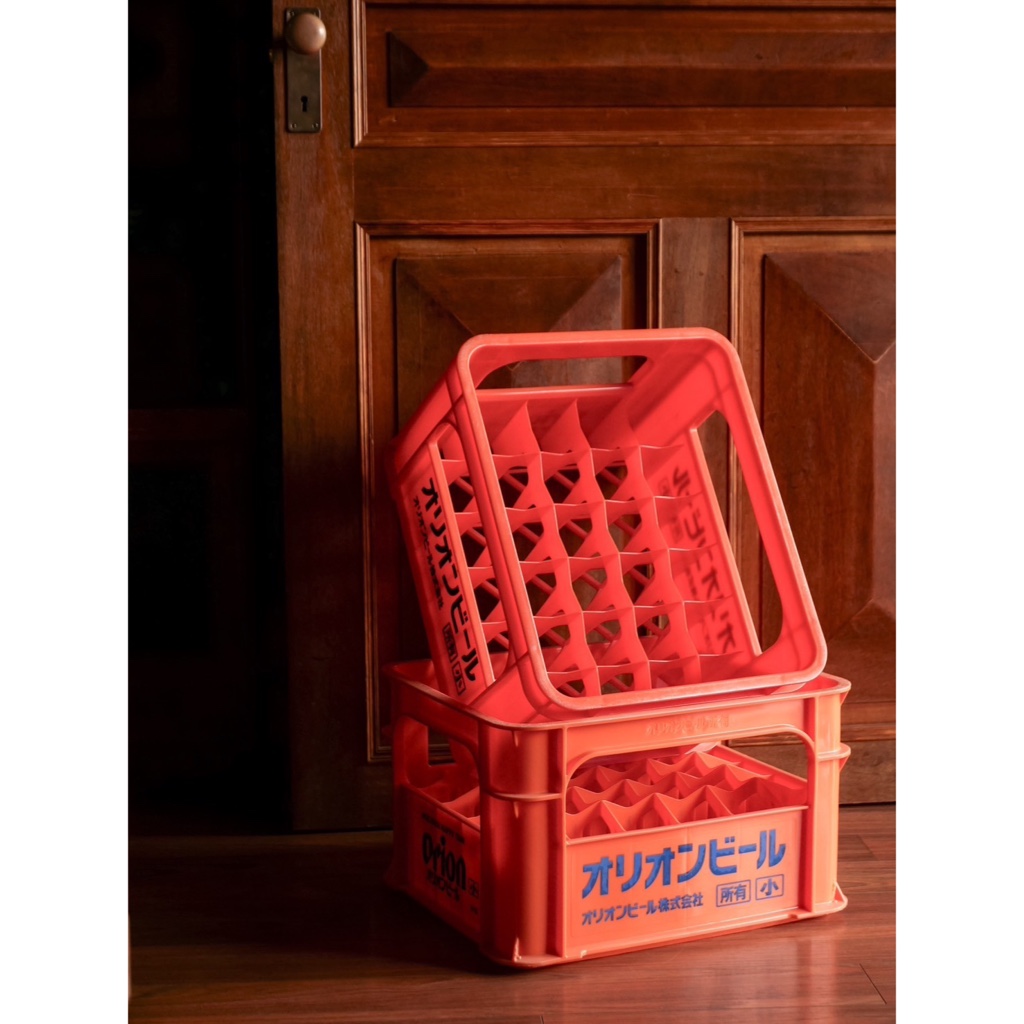 𓄻 1983FINE 日本 沖繩 Orion啤酒箱 收納籃