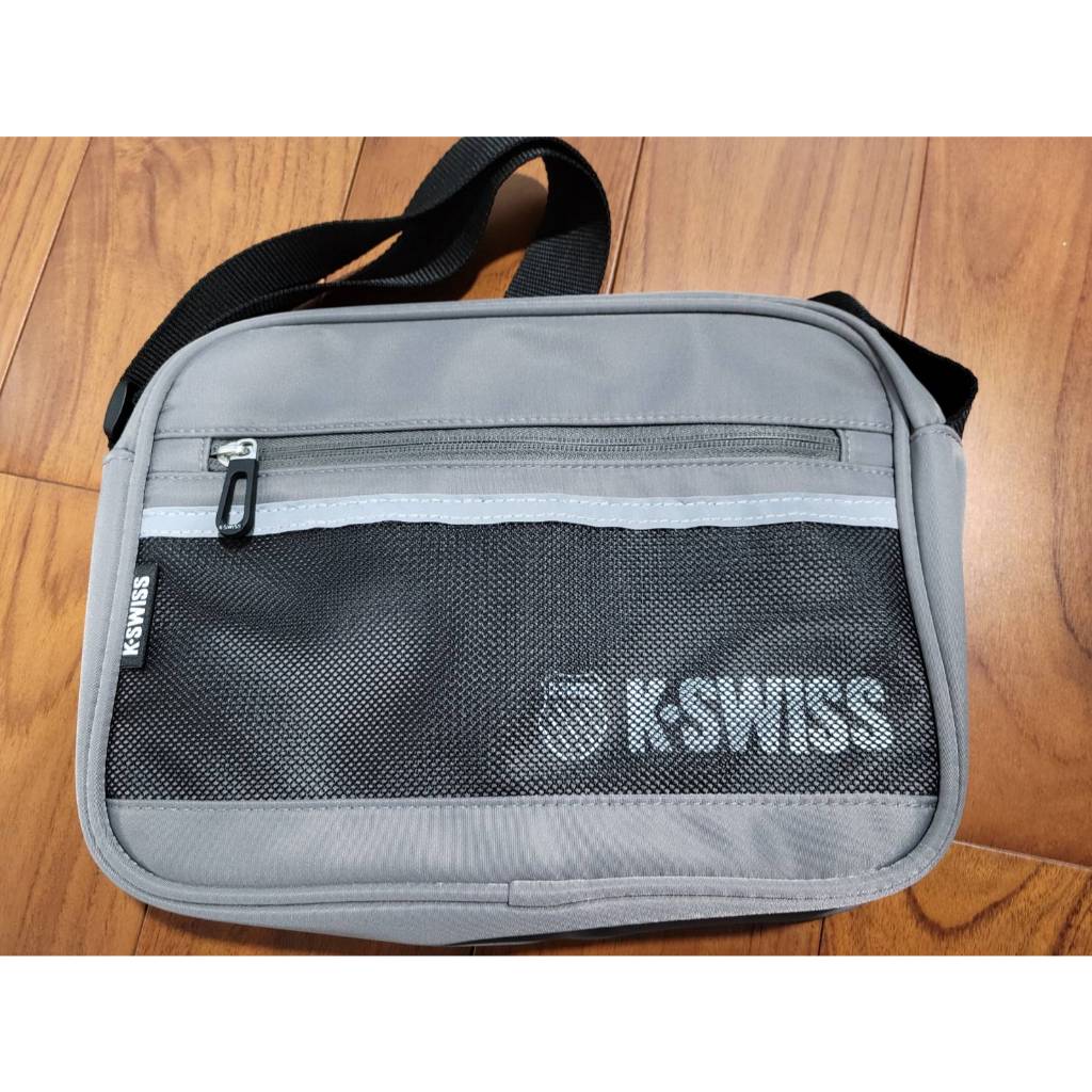 K-SWISS Shoulder Bag運動斜背包-灰  近全新