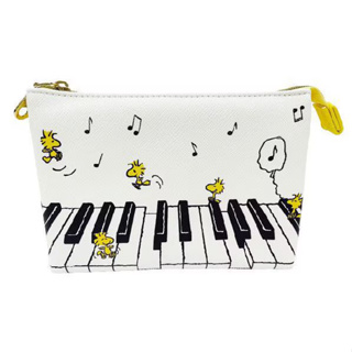 日本現貨 Peanuts Snoopy 史努比 Woodstock 糊塗塔克 彈鋼琴款 收納包 化妝包