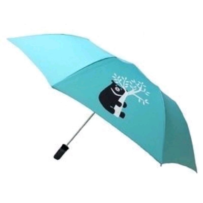 [全新] 中鋼「黑熊傘Q 」  中鋼雨傘  晴雨兩用  自動雨傘  遮陽傘  摺疊傘  雨傘