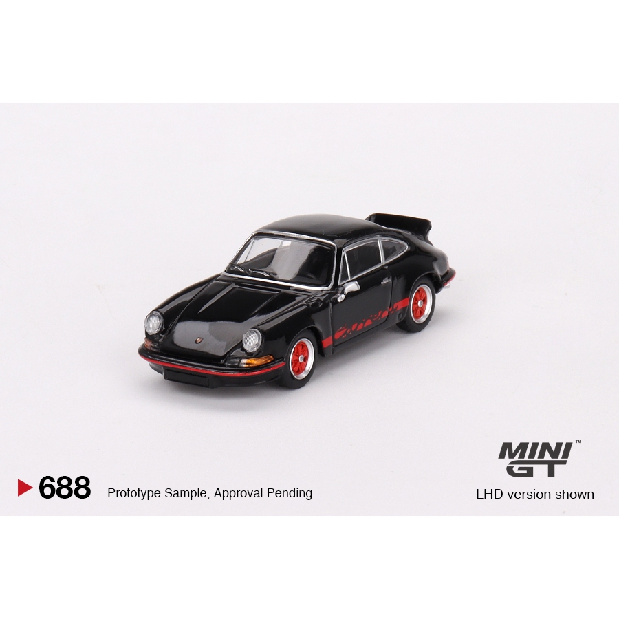【模例】Mini GT 1/64 Porsche 911 Carrera RS 2.7 黑色/紅彩繪 MGT00688