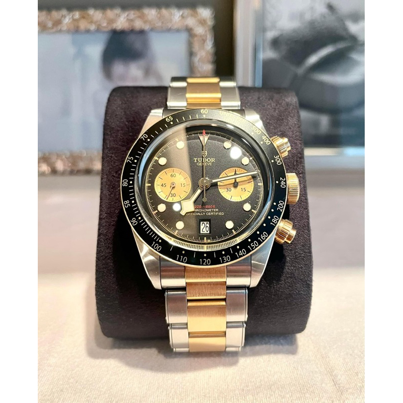 TUDOR帝舵 BLACK BAY CHRONO S&amp;G 半金計時碼錶79363N-0001