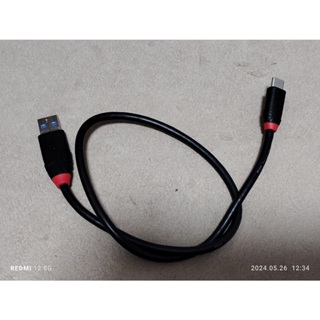 LINDY林帝 BLACK USB 3.2 GEN 2 TYPE-C公 TO A公傳輸線 0.5M