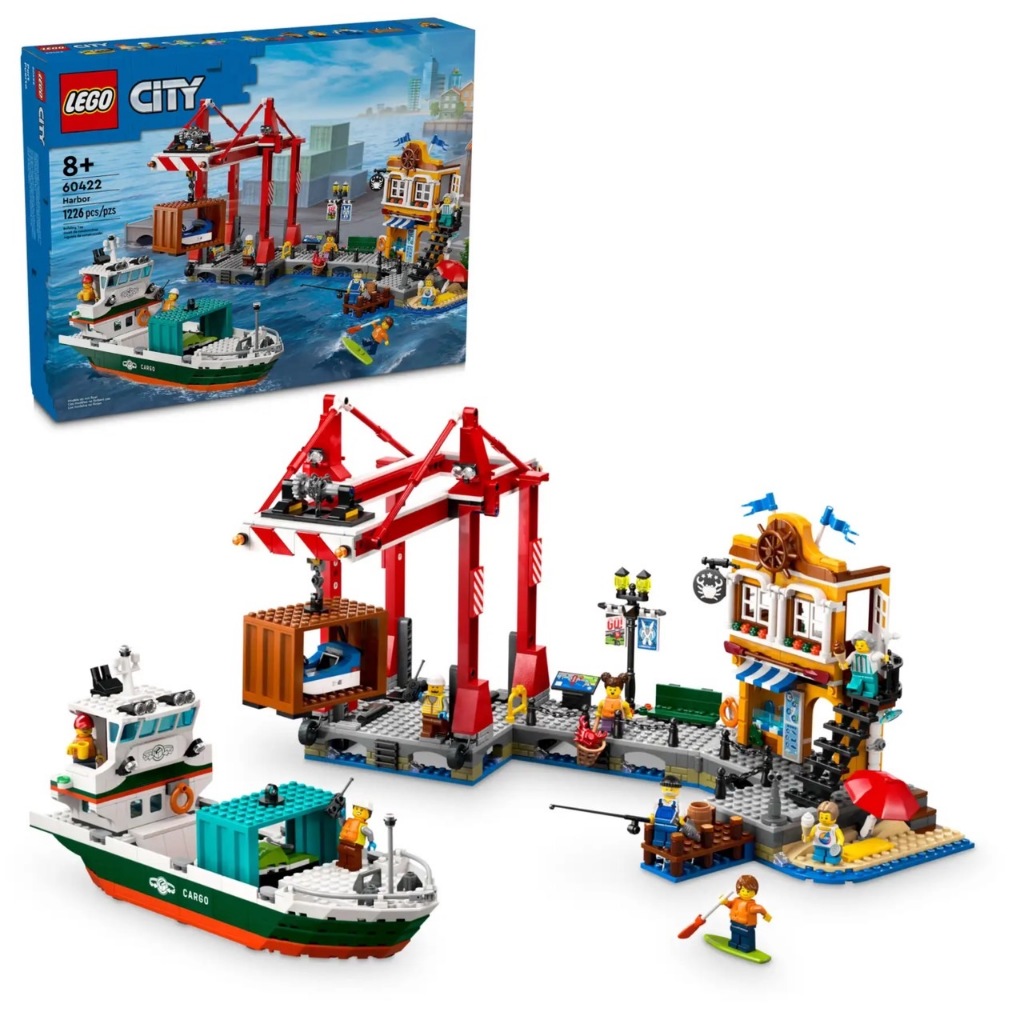 LEGO 60422 濱海港口和貨船 樂高® City系列 【必買站】樂高盒組