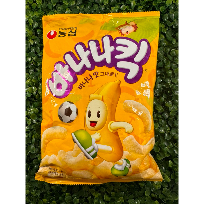 *現貨*韓國🇰🇷Nongshim 農心 Banana Kick 香蕉脆條 餅乾75g