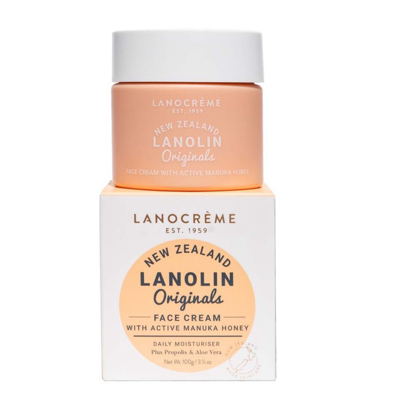 Lanocreme-Lanolin Originals 活性麥盧卡蜂蜜面霜 100g