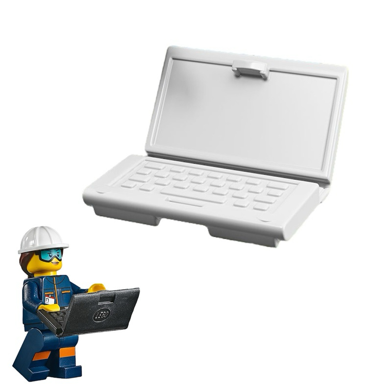 LEGO 樂高 71025 白色 筆記型 電腦 手持物 全新品, 人偶 配件 手持物 19代 Laptop 筆電 人偶包