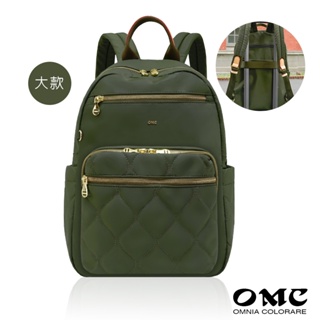 【OMC】設計師樣版-新品-葫蘆紋必BUY旅行後背包(大款)-經典綠