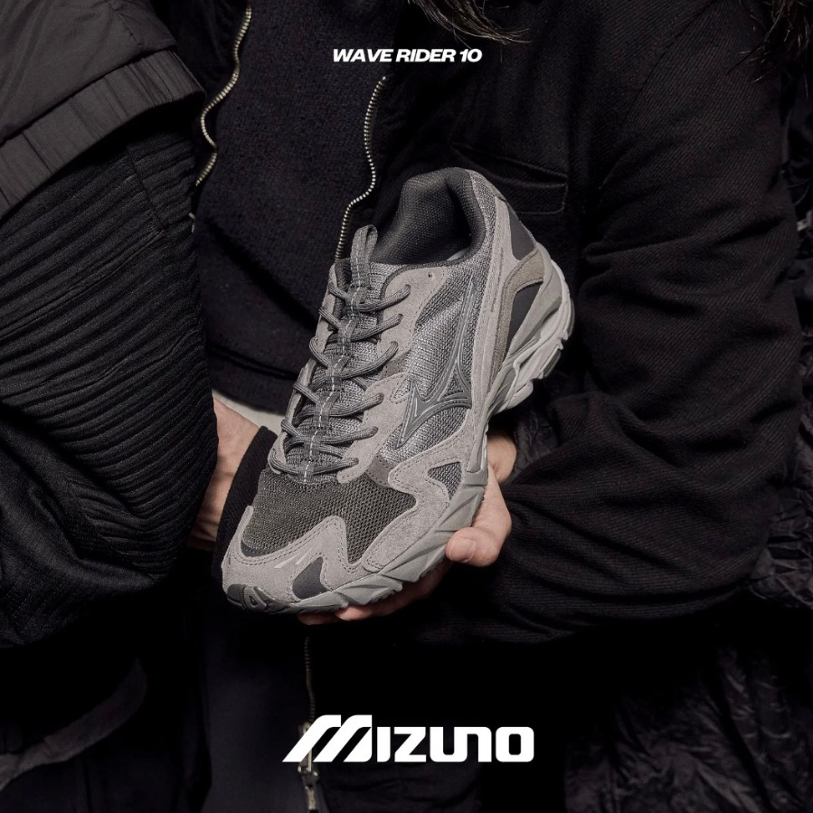 R'代購 Slow Steady Club Mizuno Wave Rider 10 Grey 韓 D1GD240301