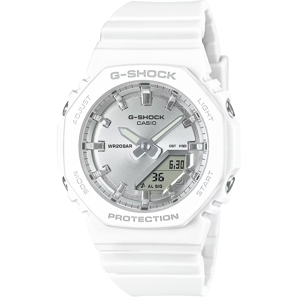 G-SHOCK CASIO 卡西歐  八角 農家橡樹 蒸鍍光澤雙顯手錶 送禮推薦 GMA-P2100VA-7A
