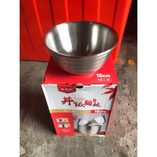 八德國際家庭五金 A-OK 304丼飯麵碗16cm 304不鏽鋼隔熱碗 生意碗 雙層碗 拉麵碗 泡麵碗 餐具 麵店