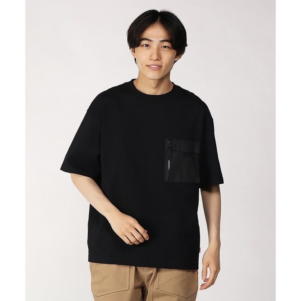 CHUMS 男女 Heavy Weight Zip Pocket T-Shirt短袖上衣 黑色-CH012358K001