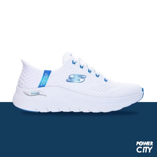 【SKECHERS】 ARCH FIT 2.0 休閒鞋 瞬穿 寬楦 白 女鞋 -150066WWBL