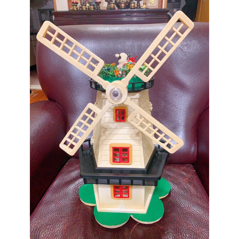 森林家族 免運 Sylvanian Families 風の丘のお家 1990s 英版風車屋 絕版品 風車屋 粗玩 改造