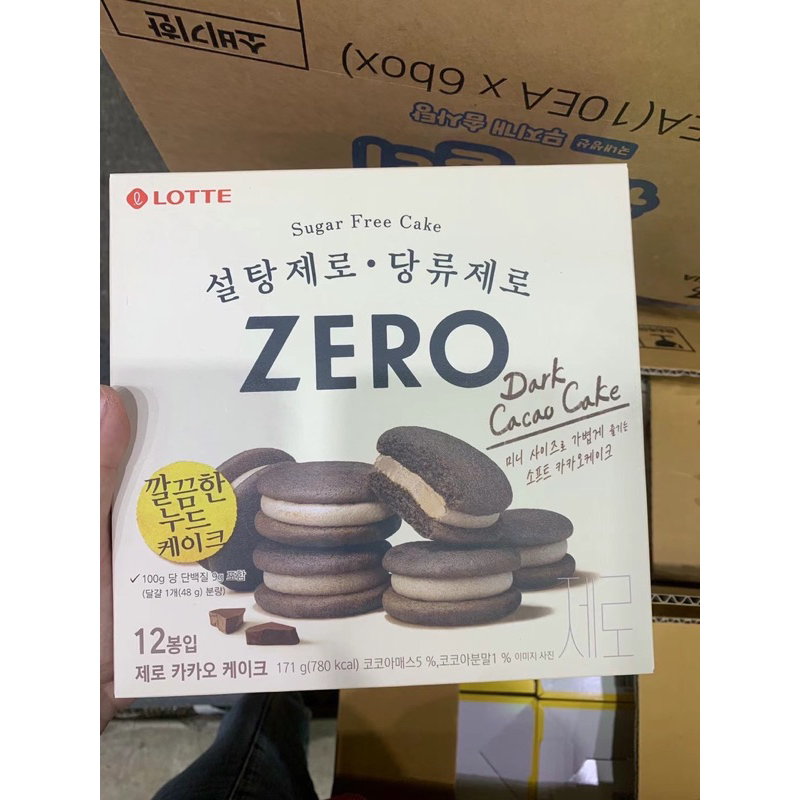 預購韓國LOTTE 樂天 zero無糖巧克力派 韓國熱銷🔥 低卡零食 低卡巧克力夾心 無糖巧克力