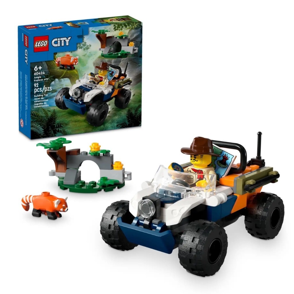 LEGO「高雄柴積店」樂高 60424 叢林探險家沙灘車喜馬拉雅小貓熊任務 City系列